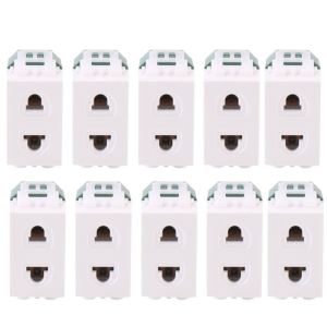 10ชิ้น ปลั๊กเมจิก ปลั๊กเดี่ยว ปลั๊กฝังเดียวchang Nationine ช้าง เต้ารับเดี่ยว ปลั๊กเมจิก ของแท้ ขาเสียบ รุ่นใหม่ เต้ารับเมจิก ปลั๊กเดี่ยว（COD）