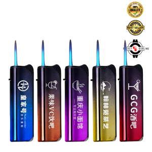 Jet Lighter Metal windproof Custom Advertising Custom Logo Printing MOQ 10 PCS Free Logo LT-0565