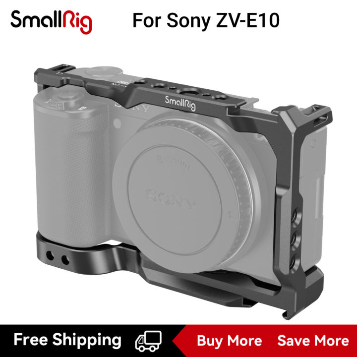 SmallRig ZV-E10 Camera Cage With Removable Grip - Model 3538B For Sony
