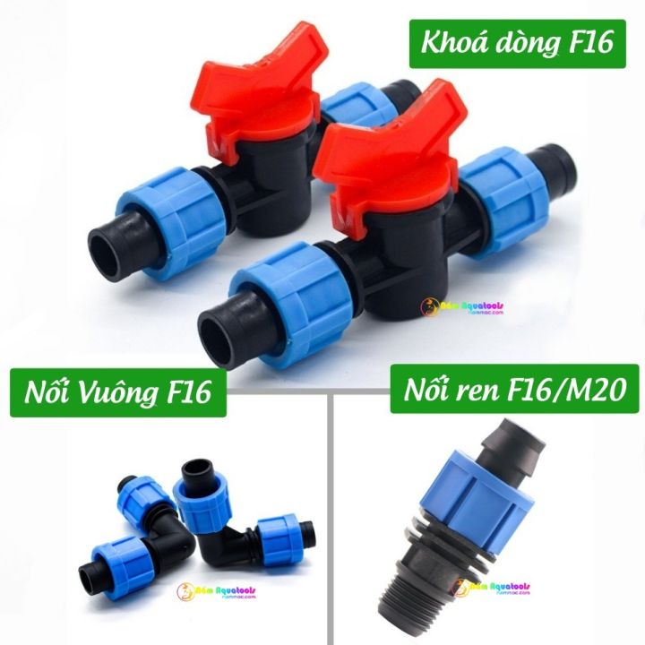 Khoá Dòng - Nối Ống - Co Vuông F16 | Phụ Kiện Dùng Cho Lọc DIY | Phụ ...