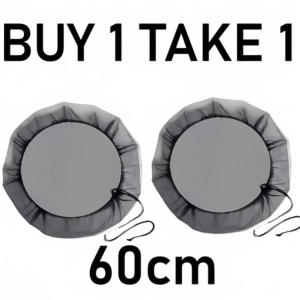 Mosquito proof mesh protective cover lid with Drawstring Rain Barrel Mesh Cover for Water Buckets