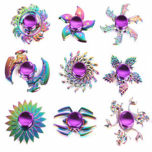 Rainbow Metal Fidget Spinner Gradient Zinc R188 Mute Smooth Bearing Hand Spinner Stress Relief Fidget Toys bay blade toy