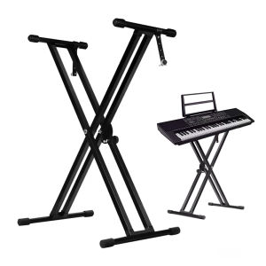 Adjustable X-type Double Tube Iron Rack Universal Keyboard Instrument Stand Accessories Electronic Piano Stand