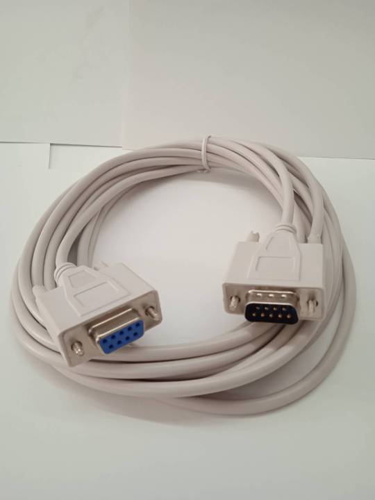 สาย Serial RS232/สายDB9 M/F /สายRS232 ความยาว 5 เมตร สายหนา วัสดุที่ได้ ...