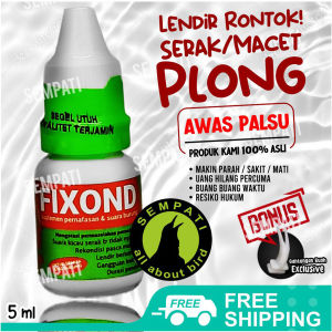SEMPATI FREE GANTUNGAN BUAH Fixond Gurah Obat Burung Sakit Pernafasan Hidung Berlendir Serak Sesak Nafas OTFIXON