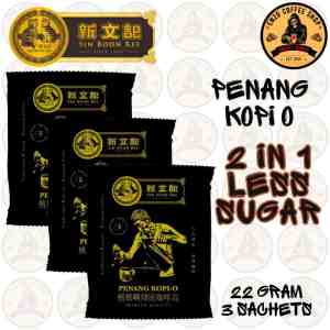 Sin Boon Kee Penang Kopi O 2 in 1 Less Sugar Instant Coffee Drink 22 Gram 20 Sachets