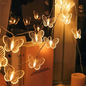BLACKON Waterproof Butterfly LED String Lights Creative Beautiful Atmosphere Light Party Decor Romantic Butterflies Garland Light Room Wall