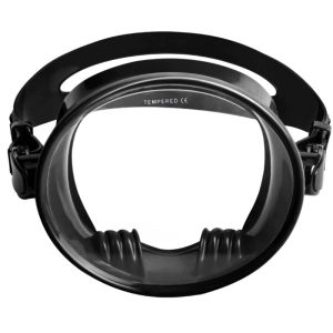 Diving Mask Frameless Design Top Grade Silicone Strap Tempered Glass Dive Oval Swimming Mask With Adjustable Strap