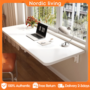 [cod]Foldable Table Wall-mounted Table Dining Table Computer Desk Kitchen Folding Table Space Saver Table