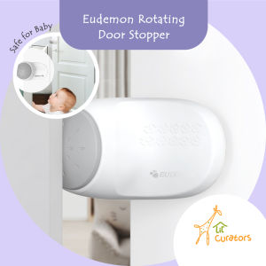 Lil’ Curators Rotating Door Stopper | Childproof Finger Safety Holder & Prevent Baby Locking Doors
