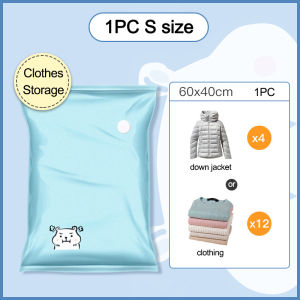 OutingSG® Vacuum Storage Bags Space Saving Compression Bag for Clothes Quilt Blanket Moisture Proof Travel Moving Organizer