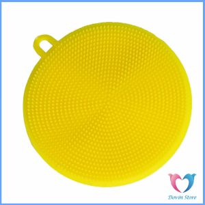 Dovin ซิลิโคนล้างจาน ฟองน้ำล้างจาน แผ่นล้างจาน ฟองน้ำซิลิโคน ทำความสะอาดอเนกประสงค์  ที่ขัดหม้อ / Silocone Kitchen Sponge