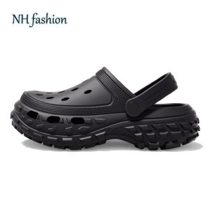 รองเท้าผู้ชายหัวโต รองเท้าหัวโต รองเท้าชายหาดกลวง ไม่ลื่น ระบายอากาศได้ดี นุ่ม ไม่ทำร้ายเท้า