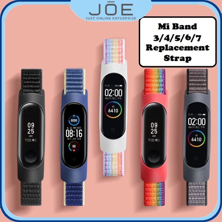 (Ready Stock) Mi Band 5 Strap Mi Band 4 / 3 Nylon Replacement Strap For ...