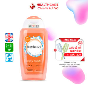 [Chính Hãng] Dung dịch vệ sinh phụ nữ Femfresh Daily Intimate Wash 250ml Anh Quốc Kháng Khuẩn Cân Bằng pH Giảm Mùi Hôi