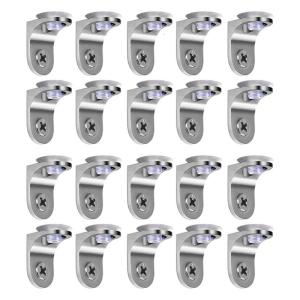 Pack of 20 Strong Closet Shelf Brackets Metal Alloy Cabinet Support for Wardrobe Storage Coordinator