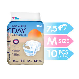 BW - Premium Day Tape Adult Diaper  - Breathable and Comfort (10 pcs/bag Size M/L)