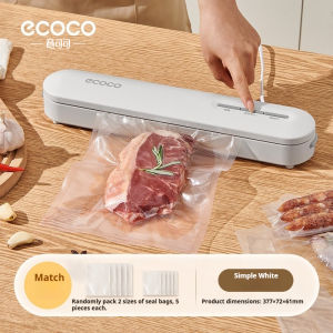 SyokSyok ECOCO Household Automatic Vacuum Sealer Dry and Wet Dual-use Food Sealing Machine Fresh-keeping Packaging
