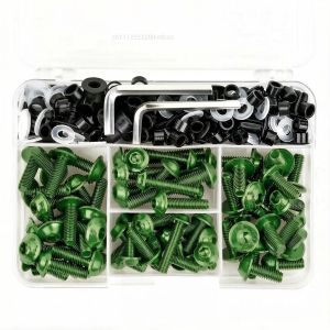 195Pcs Motorcycle Fairing Bolt Screws Kit Nut Clips For SUZUKI HAYABUSA CNC Fastener Hardware Bodywork Repair Set Modified Parts