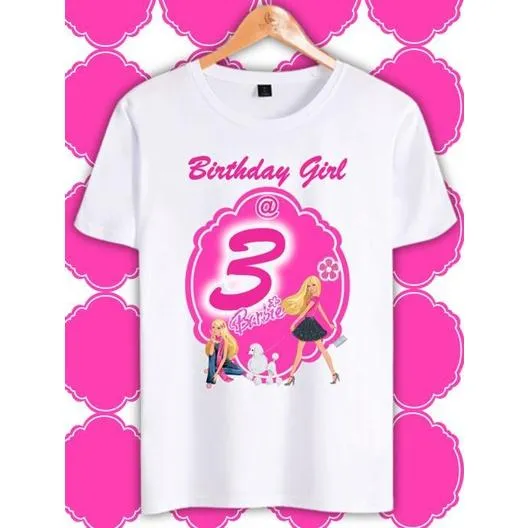 Barbie birthday best sale shirt for girl