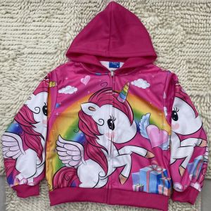 Happy Baby Kids Cotton Character/unicorn High Quality jacket For Girls Clothing