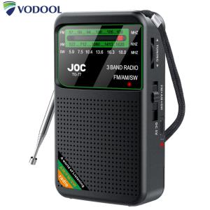 VODOOL Portable Mini Full Band Radio FM AM SW Radio Best Reception Transistor Radio for Indoor Outdoor Walk Jogging Gym Camping