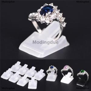[COD] Modingdue 10Pcs Ring Show Plastic Frosted Jewelry Displays Holder Decoration Stand New