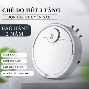 Robot hút bụi lau nhà thông minh Robot cảm biến thông minh làm sạch mọi ngóc ngách trong nhà thiết kế đẹp mắt đem lại lợi ích thiết thực tháo rời thuận tiện vệ sinh dễ dàng ( Bảo hành 2 năm lỗi 1 đổi 1 trong 7 ngày )