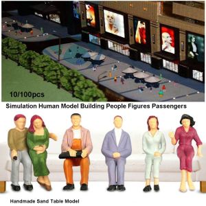 ALLUCK 10/100pcs 1:200/1:150/1:100 Sand Table Model Mixed Color 1:75/1:50/1:30/1:25 Scale Building People High Quality Mixed Pose Dollhouse Character