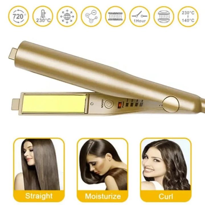 Hot Comb Dual Purpose Straightener Multiftional Curler Clip Hairstyle 5 