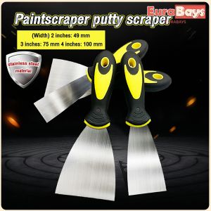 E.B. Stainless Steel Paintscraper putty scraper spatula Rubber Handle