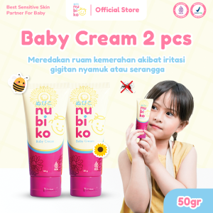 Nubiko Skincare Cream Anak | Spesialis Bekas Luka | Krim Bayi | Aloe Vera & Sunflower Oil | Paket 2 Pcs