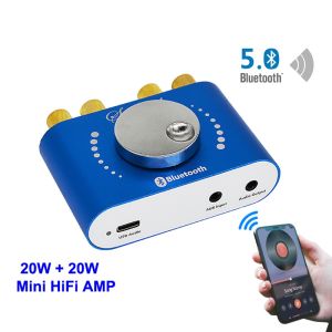 Mini Amplifier Bluetooth 5.0 Speaker Digital Audio Power Class D 30W~200W HiFi Stereo USB Music Sound Card AMP