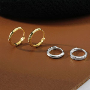 Thick Hoop Earings For Women Gifts Accessories Women Korean 6mm/8mm/10mm/12mm Huggie Round Earring Ear Buckle Hoop Earrings Minimalist