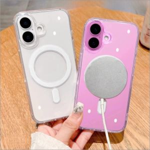 Case iPhone X Xr Xsmax 11 Pro Max 12 Mini 12 Pro Max 13 Mini 13 Pro Max Case Magsafe Magnetic Clear