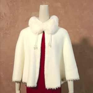 ผ้าคลุมไหล่กำมะหยี่มิงค์เทียมสไตล์จีนใหม่ ปกขนสัตว์มุก สำหรับผู้หญิง ฤดูใบไม้ร่วงฤดูหนาว แฟชั่นอเนกประสงค์ ชงซัม ผ้าคลุมอบอุ่น