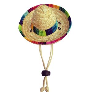SDFSF Mini Cute Costume Puppy For Dogs And Cats Straw Woven Pet Supplies Dog Cap Pet Hat Dog Headdress