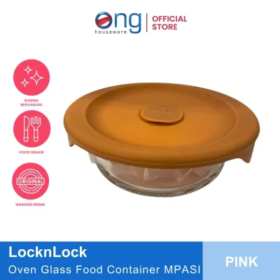 Ong Houseware - Oven Glass Food Container MPASI Bayi 355ml LocknLock LLG503