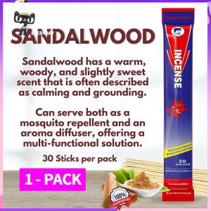 30 Flies Mosquito Repellent Sticks Incense Strong Effect Farm Livestock Honey Bee Poultry House Pest Control Outdoor Camping Patio Backyard Effective Multi Species Insect Killer Citronella