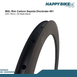 MXL Rim Sepeda Road Bike Carbon Discbrake 20 451 24H 49MM Velg Sepeda Lipat