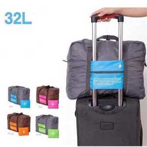 Tas Travel Besar Lipat Hand Carry Anti Air Koper Orginezer 2 Lapis Tebal Ukuran Jumbo