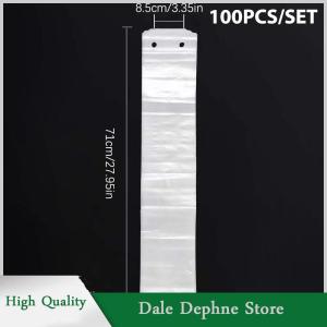 [Dale Dephne] 100Pcs Dùng Một Lần Ô Túi Trong Suốt Không Thấm Nước Nhựa Ô Bìa Cho Sảnh Khách Sạn Ô Cửa Túi