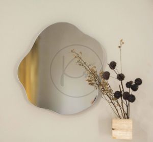 Aesthetic Mirror Bentuk EPSILON / Cermin Dinding Estetik Gantung / Perlengkapan Hiasan Kamar Ruangan / Dekorasi Pinterest / Cermin Irregular Lucu / Cermin kamar mandi / Wastafel mirror / Cermin lampu LED / Kado ulang tahun / Wedding gift / Kalasatis