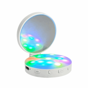 DEGRAD 3000-6500K Portable Mini Fill Light Three-color/RGB LED ic Attraction Pocket Photography Light Multi-functional with Mirror LED Camera Light Easy for Selfies