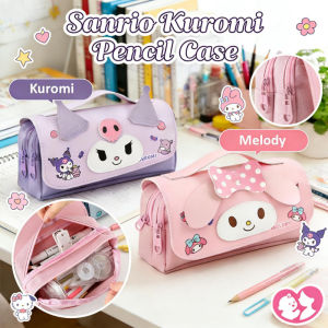 Cartoon Pencil Case Pouch Double Layer Large Capacity Multifunctional Portable Stationery for Kids