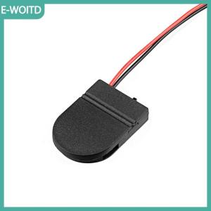 【E-WOITD】 5 cái khe cắm duy nhất CR2032 CR 2032 nút đồng xu di động pin chủ trường hợp bìa với ON-OFF chuyển đổi dẫn dây 3V Hộp pin
