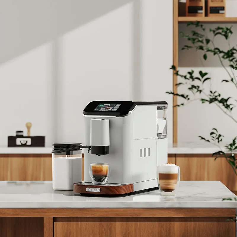 Petrus Automatic Espresso Machine Compact for Home and Office Use Automatic  Milk Frothing Integrated Grinder for Latte Cappuccino Mocha PE3101