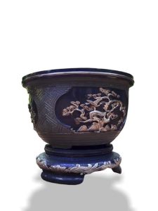 Khuôn đúc chậu cảnh tròn 50 và chân đôn . (khuôn ABS có lòng trong)