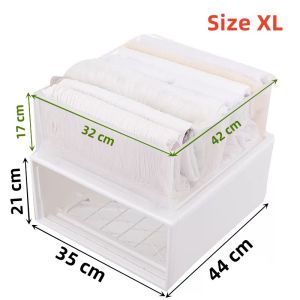 Johor Seller | Stackable Storage Box Multipurpose Plastic Wardrobe Drawer Rack