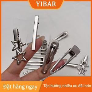 YIBAR 8pcs Cô Gái Tóc pins bạc kim loại Duckbill Clip phụ nữ tóc Clips Side bangs phụ nữ phụ nữ barrettes tóc phụ kiện